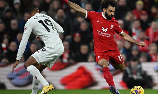 Liverpool bất lực trước hàng phòng ngự kiên cường của Man United. Ảnh: AFP