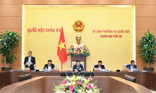 Phó Chủ tịch Quốc hội Nguyễn Đức Hải phát biểu kết luận. Ảnh: Phạm Thắng