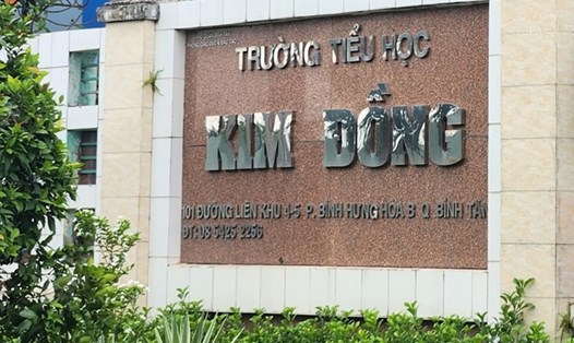 Trường Tiểu học Kim Đồng, quận Bình Tân. Ảnh: V.Dũng