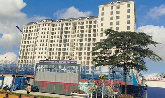 Dự án xây dựng, chỉnh trang khu tập thể 4-5 tầng phường Lê Hồng Phong, thành phố Thái Bình. Ảnh: Trung Du