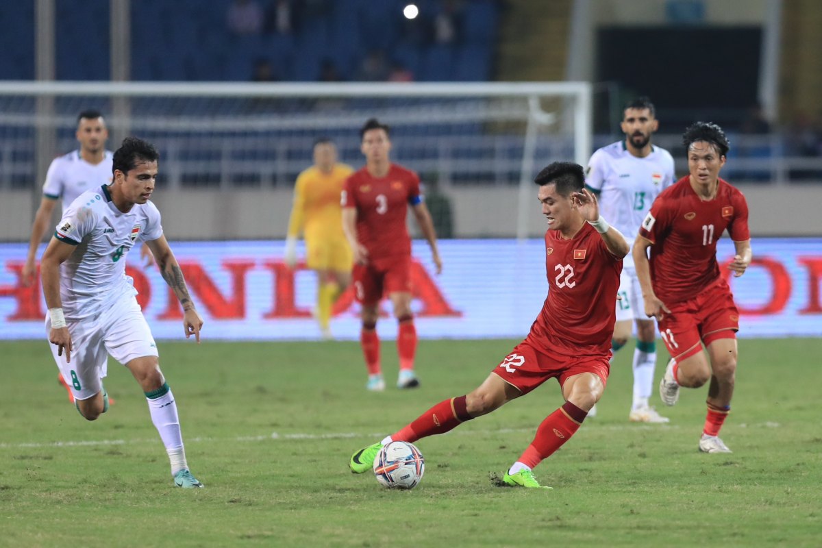 Tuyển Iraq sẽ có một số thay đổi về lực lượng tại Asian Cup 2023, so với lần gặp tuyển Việt Nam tại vòng loại World Cup 2026. Ảnh: Minh Dân
