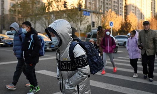 Một đợt không khí lạnh mới đang di chuyển từ phía bắc, ảnh hưởng tới nhiệt độ của cả Trung Quốc. Ảnh: AFP