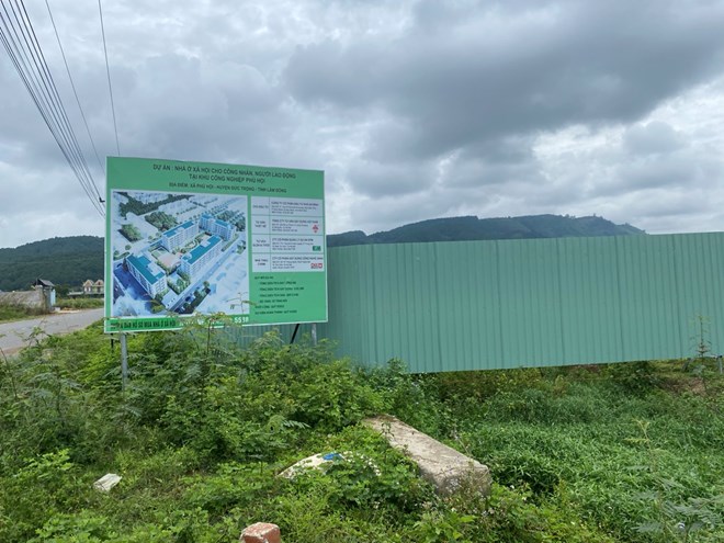 Dự án nhà ở xã hội tại Khu công nghiệp Phú Hội, huyện Đức Trọng, tỉnh Lâm Đồng. Ảnh: Lê Sơn