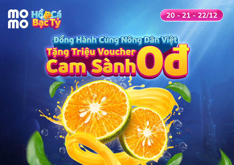 Đồng hành cùng nông dân Việt, MoMo tặng triệu voucher cam sành. Ảnh: Doanh nghiệp cung cấp