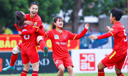Hà Nội I thắng 3-1 trước Thái Nguyên T&T. Ảnh: VFF