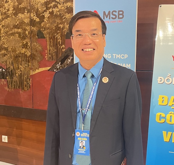 Ông Uông Quang Huy - Phó Chủ tịch Công đoàn Điện lực Việt Nam. Ảnh: Hà Anh
