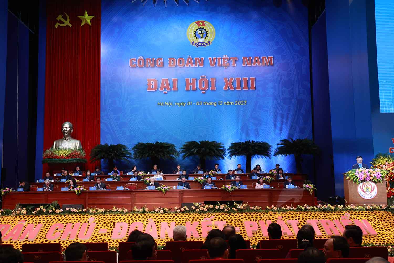 Toàn cảnh Đại hội XIII Công đoàn Việt Nam. Ảnh: Hải Nguyễn