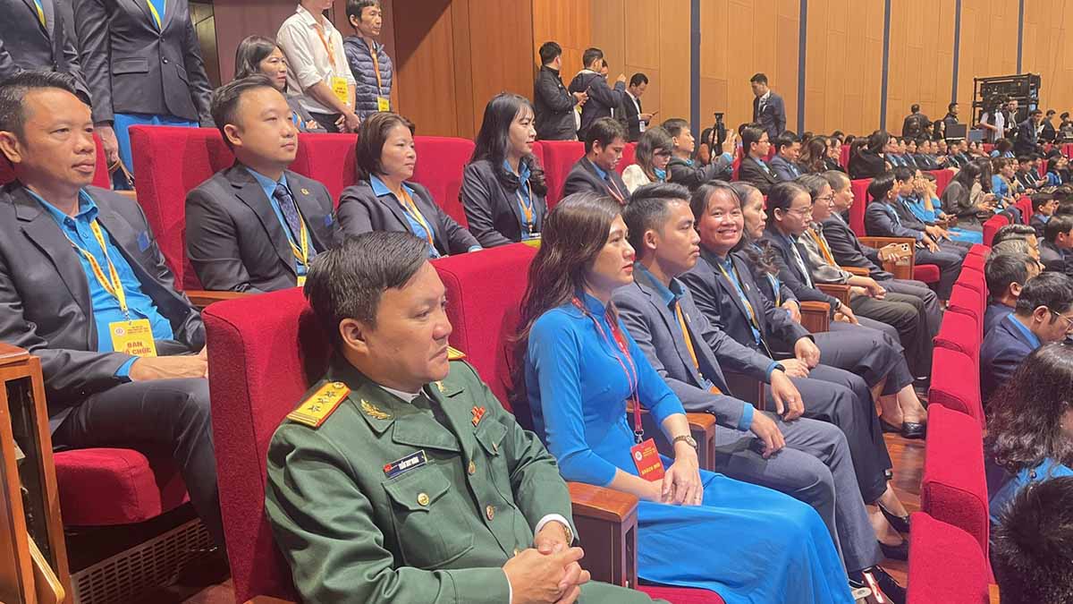 Cán bộ công đoàn các cấp dự Đại hội XIII Công đoàn Việt Nam. Ảnh: Hà Anh