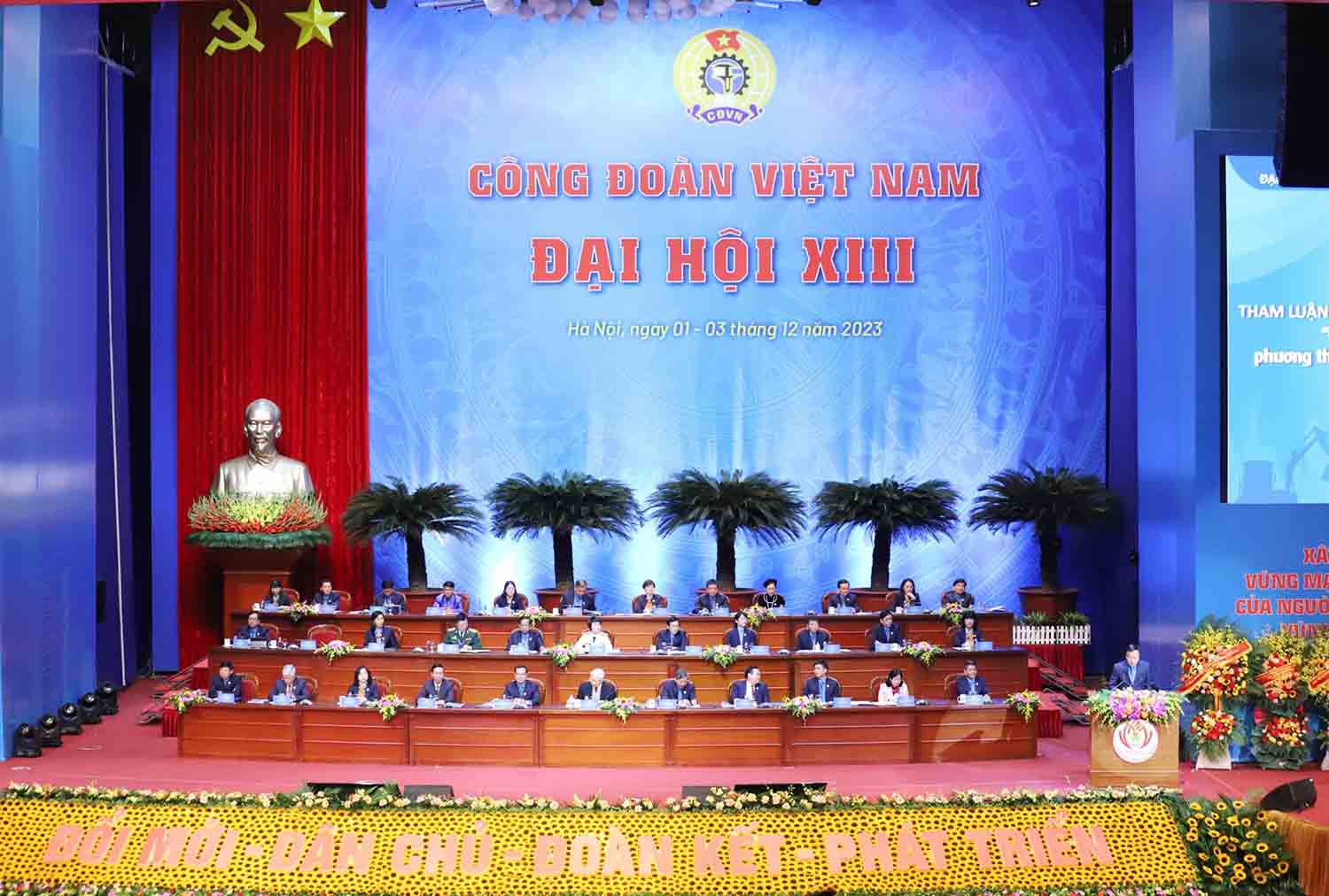 Toàn cảnh Đại  hội XIII Công đoàn Việt Nam. Ảnh: Hải  Nguyễn