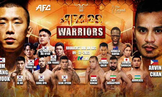 Sự kiện võ thuật MMA AFC 29 qui tụ dàn võ sĩ chất lượng, đặc biệt từ Hàn Quốc. Ảnh: AFC