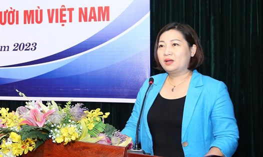 Bà Lê Thị Tường Thu - Chủ tịch Công đoàn Bộ Kế hoạch và Đầu tư. Ảnh: MPI