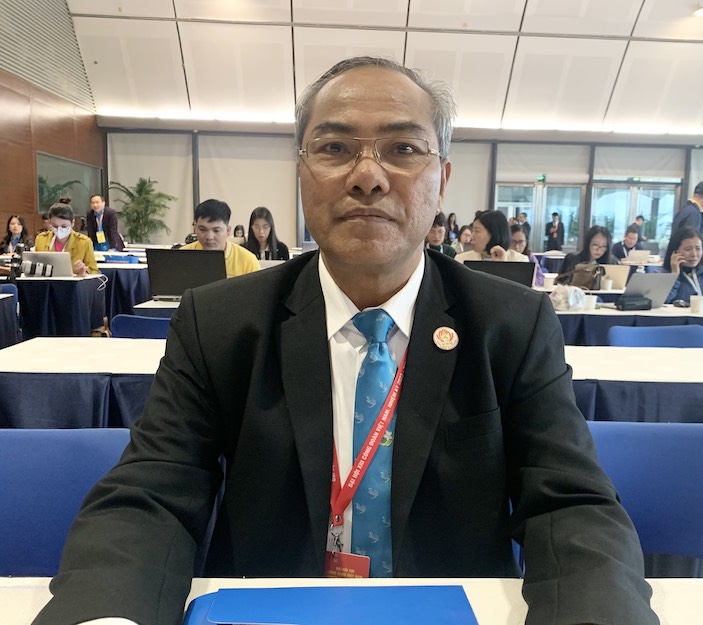 Ông Leth Xayyaphone - Ủy viên Trung ương Đảng Nhân dân Cách mạng Lào, Chủ tịch Trung ương Liên hiệp Công đoàn Lào 