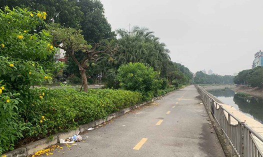 Hai tuyến đường được đề xuất xây dựng làn đường dành riêng cho xe đạp tại Hà Nội. Ảnh: Nhật Minh