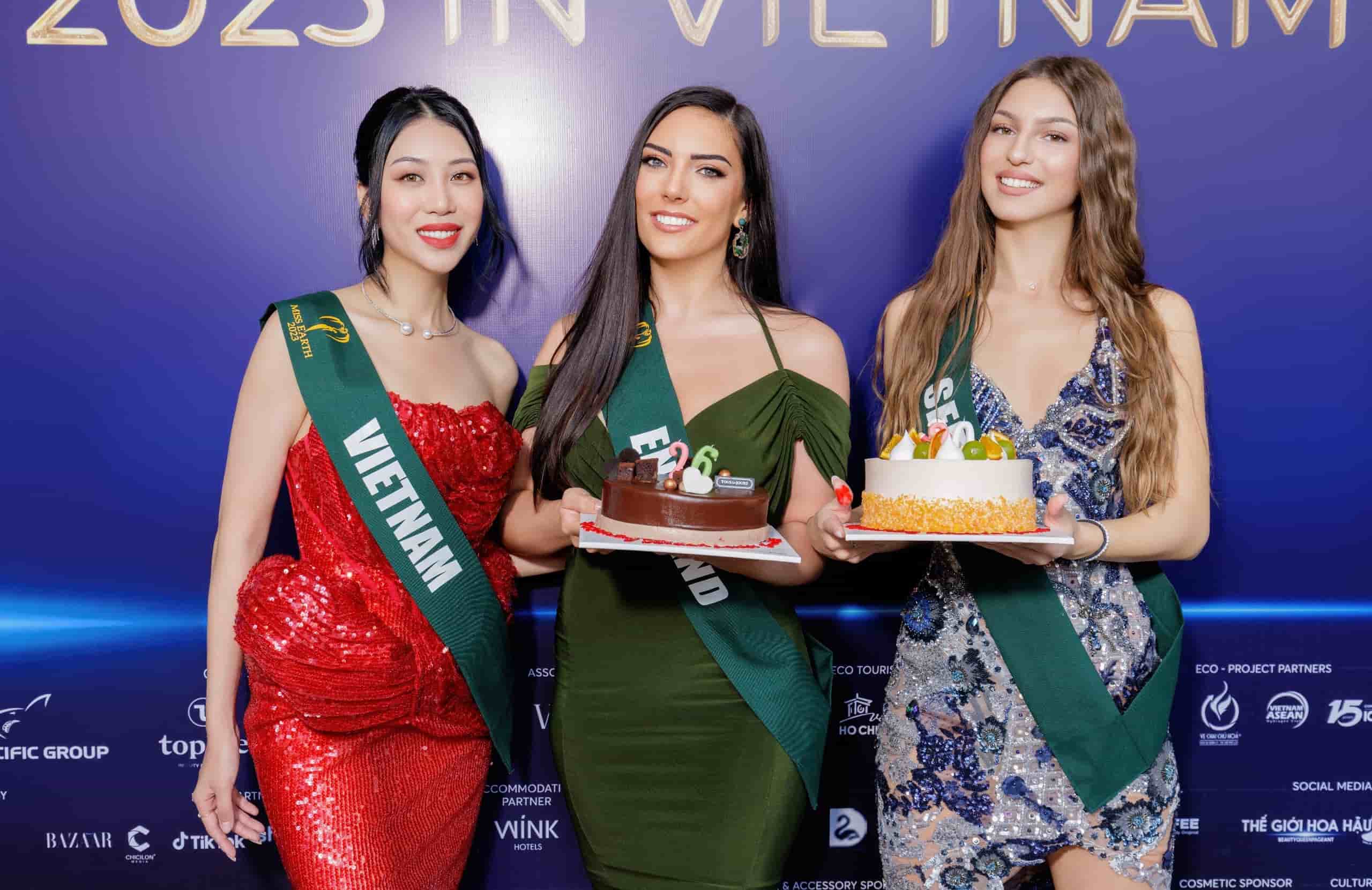 Hoa hậu Đỗ Lan Anh tổ chức tiệc sinh nhật cho thí sinh Miss Earth