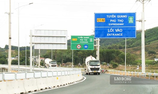 Cao tốc Tuyên Quang - Phú Thọ sẽ khánh thành vào ngày 24.12. Ảnh: Nguyễn Tùng.