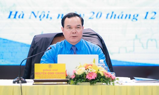 Chủ tịch Nguyễn Đình Khang chủ trì Hội nghị. Ảnh: Hải Nguyễn