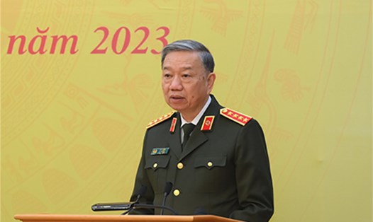 Bộ trưởng Bộ Công an - Đại tướng Tô Lâm chủ trì Hội nghị Đảng ủy Công an Trung ương. Ảnh: Bộ Công an