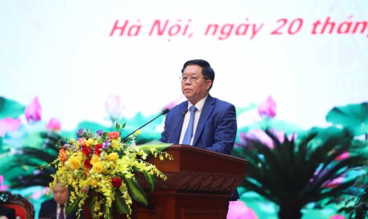 Trưởng Ban Tuyên giáo Trung ương Nguyễn Trọng Nghĩa phát biểu chỉ đạo hội nghị. Ảnh: Phạm Đông