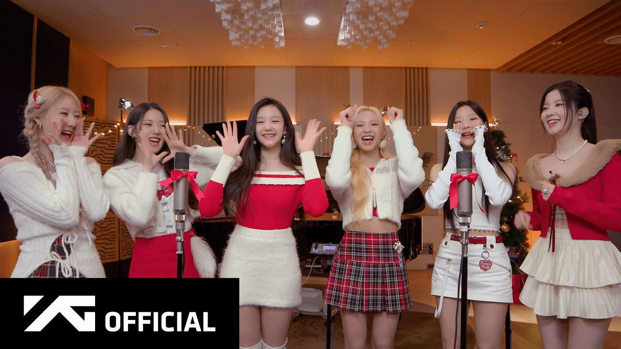 Baby Monster tặng quà Giáng sinh cho fan bằng video hát cover. Ảnh: YG