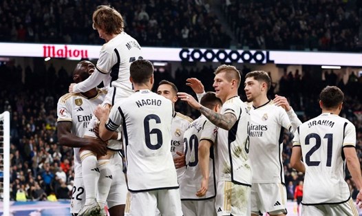 Real Madrid tiếp tục bám đuổi Girona ở nhóm đầu bảng xếp hạng La Liga. Ảnh: Madridistanews