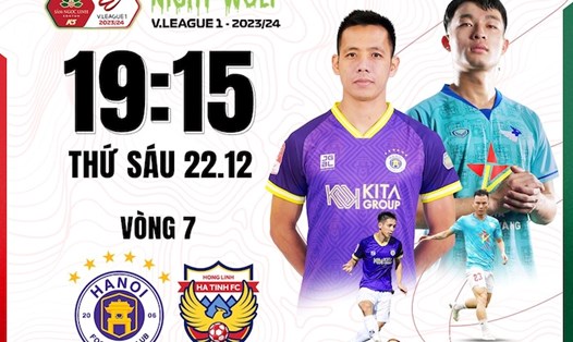 Hà Nội FC tiếp đón Hồng Lĩnh Hà Tĩnh tại vòng 7 V.League. Ảnh: FPT Play