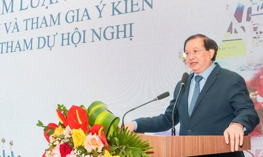 Thứ trưởng Bộ Văn hoá Thể thao và Du lịch Tạ Quang Đông phát biểu chỉ đạo tại Hội nghị. Ảnh: Bùi Lượng