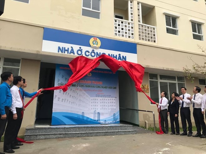 Khu nhà ở công nhân do Thành ủy, UBND thành phố Đà Nẵng tặng năm 2018. Ảnh: Tường Minh