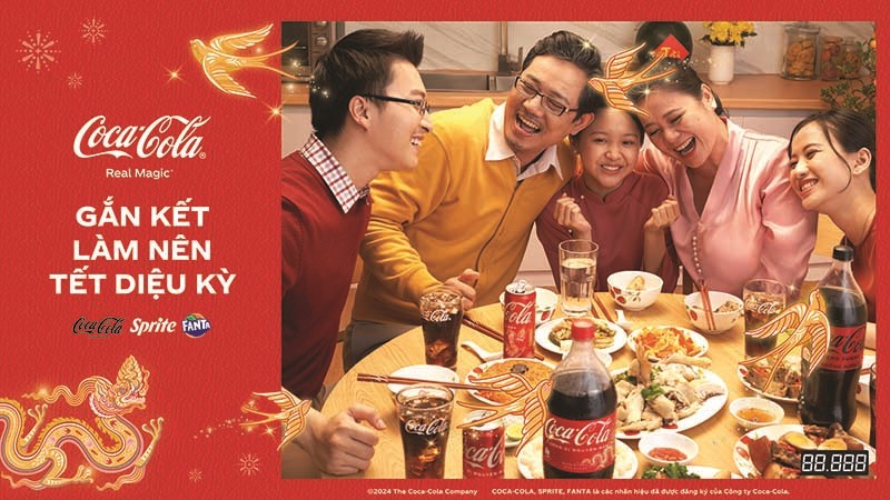 Coca-Cola khởi động chiến dịch Tết 2024 - Gắn kết làm nên Tết diệu kỳ
