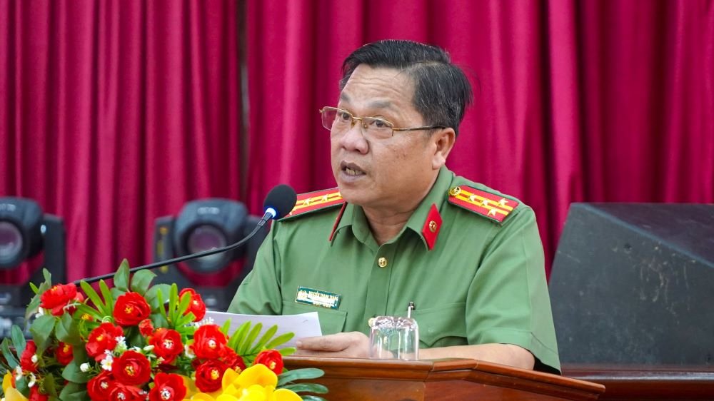 Đại tá Nguyễn Thanh Tràng – Phó Giám đốc Công an tỉnh Hậu Giang. Ảnh: Tạ Quang