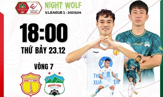 Nam Định chạm trán với Hoàng Anh Gia Lai tại vòng 7 V.League. Ảnh: FPT Play