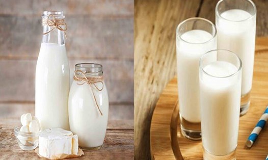 Thời điểm uống sữa có tác động đến sức khoẻ. Đồ hoạ: Hạ Mây