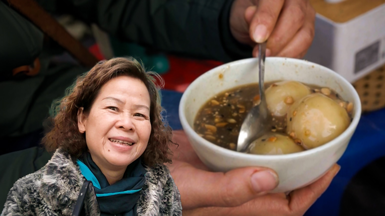 Bánh trôi tàu - thức quà ấm nóng sưởi ấm mùa đông Hà Nội