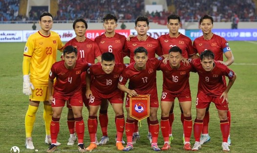 Danh sách tuyển Việt Nam dự Asian Cup 2023 được công bố qua livestream vào ngày 25.12. Ảnh: VFF