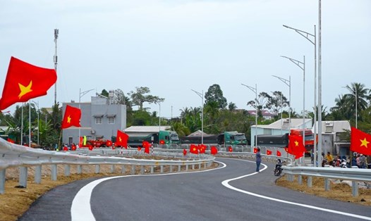 Lễ khánh thành Dự án đường bộ cao tốc Mỹ Thuận - Cần Thơ ngày 24.12. Ảnh: Tạ Quang