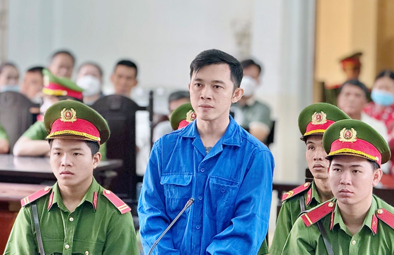 Bị cáo Nguyễn Văn Nghĩa bị Tòa án nhân dân tỉnh An Giang tuyên phạt mức án tử hình cho tội danh Giết người. Ảnh: Vũ Tiến