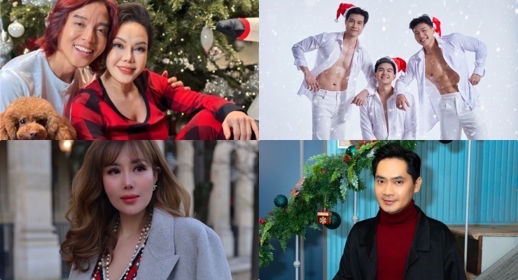 Dàn sao Việt đón Giáng sinh. Ảnh: NSCC
