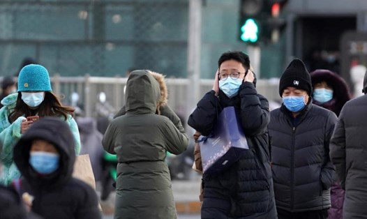 Không khí lạnh đã lập một kỷ lục mới ở thủ đô Bắc Kinh của Trung Quốc khi tạo ra một khoảng thời gian dài có nhiệt độ dưới 0 độ C. Ảnh: Xinhua