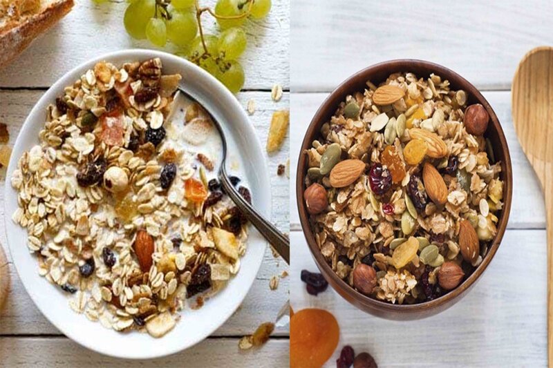 Ăn ngũ cốc nguyên hạt giúp hạ đường huyết. Đồ hoạ: Hạ Mây