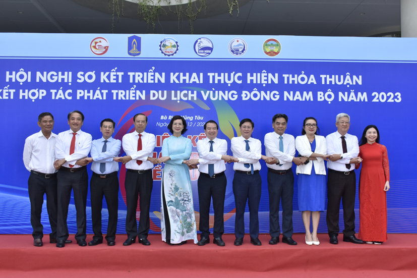 Hội nghị Sơ kết triển khai thực hiện liên kết phát triển du lịch vùng Đông Nam bộ. Ảnh: BTC.