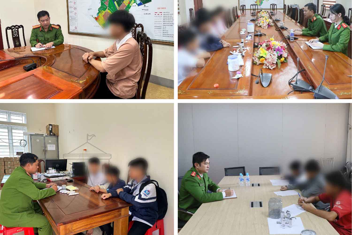 Một số vụ việc học sinh chế tạo pháo nổ bị công an huyện Cẩm Xuyên (Hà Tĩnh) bắt giữ. Ảnh: Công an Cẩm Xuyên.