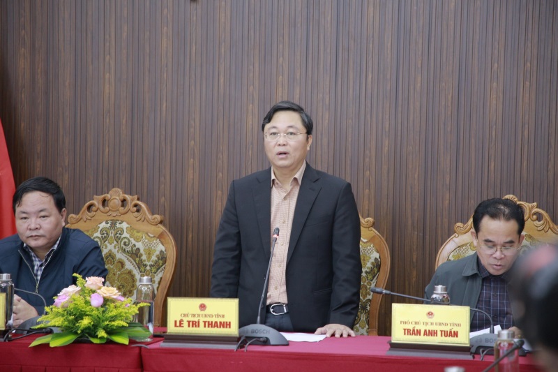 Chủ tịch UBND tỉnh Quảng Nam Lê Trí Thanh nhấn mạnh, quan điểm của tỉnh là xử lý nghiêm cán bộ sai phạm. Ảnh: Hoàng Bin.