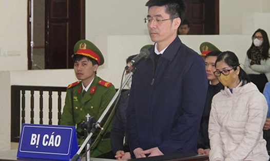 Bị cáo Hoàng Văn Hưng tại phiên toà phúc thẩm vụ chuyến bay giải cứu. Ảnh: Nam Anh