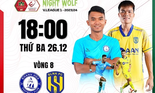 Khánh Hoà tiếp đón Sông Lam Nghệ An tại vòng 8 V.League 2023-2024. Ảnh: FPT Play