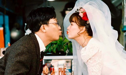 Trấn Thành và Hari Won chụp bộ ảnh cưới tại Đà Lạt. Ảnh: Facebook nhân vật