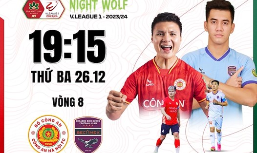 Câu lạc bộ Công an Hà Nội gặp Bình Dương tại vòng 8 V.League. Ảnh: FPT Play
