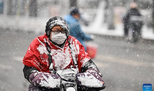 Trung Quốc đang trải qua một trong những tháng 12 lạnh nhất trong lịch sử. Ảnh: Xinhua