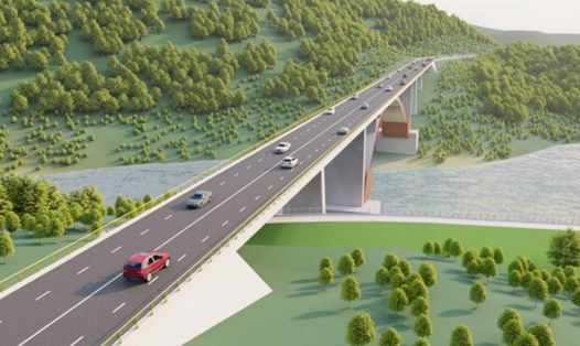 Trong ngày đầu tiên của năm mới 2024, dự án cao tốc Đồng Đăng - Trà Lĩnh sẽ được khởi công xây dựng. Ảnh: Đơn vị cung cấp.
