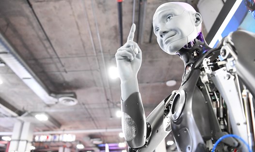 Sophia là một trong những cái tên sáng giá trong số các robot hình người. Ảnh: AFP