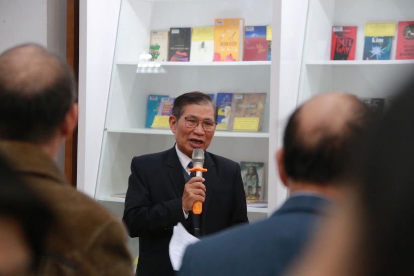 Nhà thơ Lê Tuấn Lộc - Chi hội trưởng Chi hội Nhà văn Công nhân. Ảnh: Thùy Trang