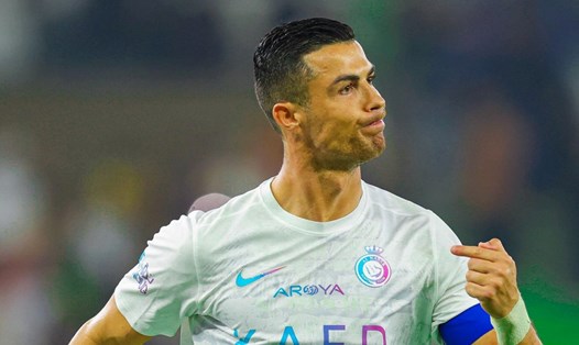 Ở tuổi 38, Cristiano Ronaldo ghi 53 bàn trong năm 2023. Ảnh: Al-Nassr